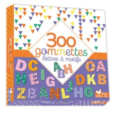 Maxi format - 300 gommettes - Lettres à motifs