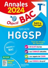 Annales Objectif BAC 2024 - Spécialité HGGSP