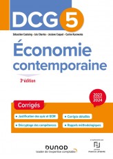 DCG 5 - Economie contemporaine - Corrigés 2023-2024