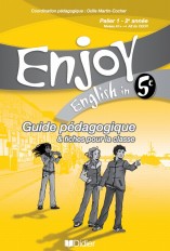 Enjoy English 5e - Guide pédagogique - version papier