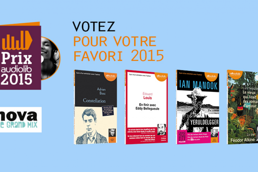 Prix Audiolib 2015 : votez pour l’un des cinq finalistes 