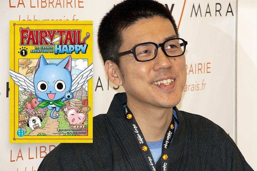 Kenshirô Sakamoto présente "Fairy Tail : La grande aventure de Happy" au cours d'un live-drawing